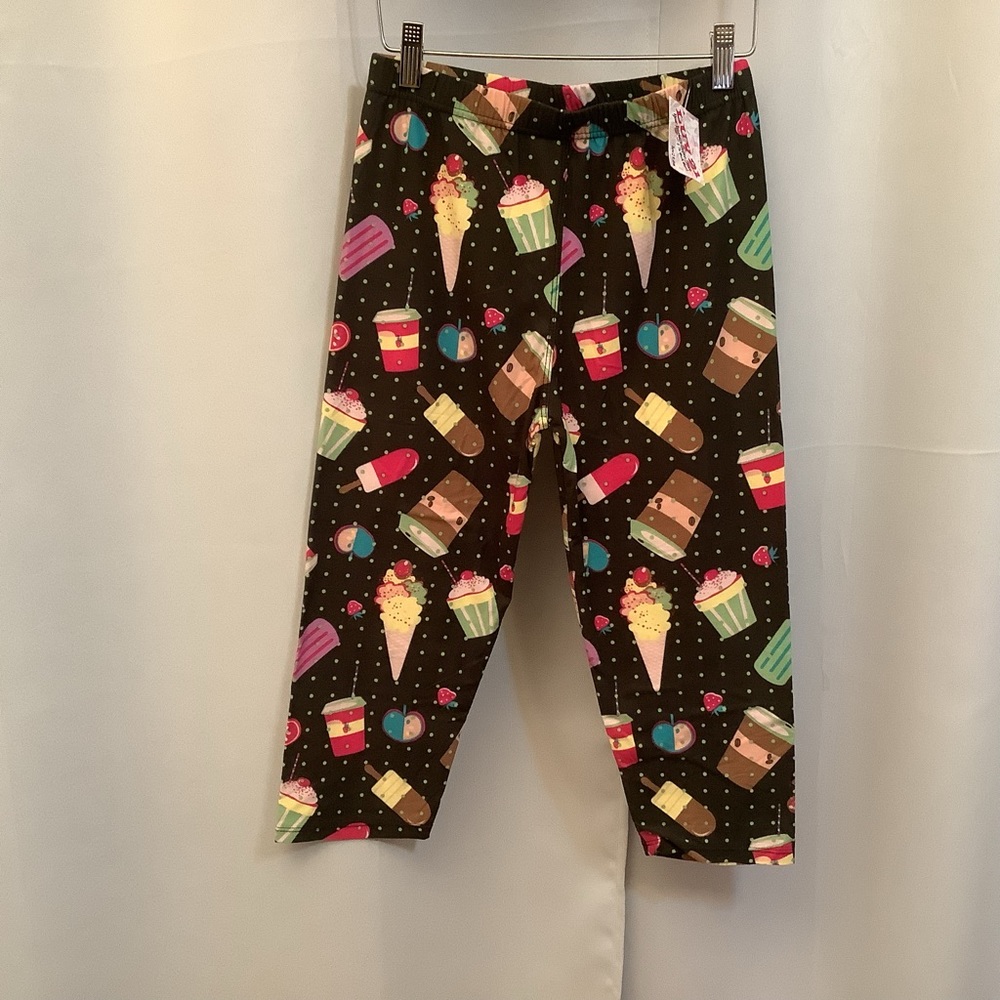 Leggings Capris Cropped Women’s O/S Regular Size 2-10 Summer Treats Pattern
